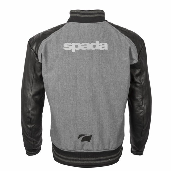 Spada Textile Jacket Campus Yale Black/Grey - Size Large