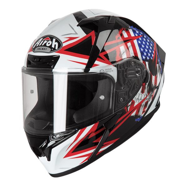 Airoh Valor Full Face Helmet - Sam Black Gloss - S