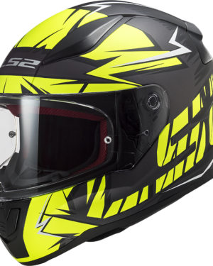 LS2 FF353 RAPID CROMO MATT BLACK HI VIS YELLOW L