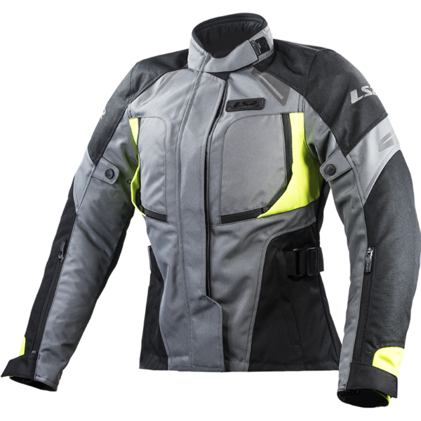 LS2 PHASE LADY JACKET GREY BLACK YELLOW M