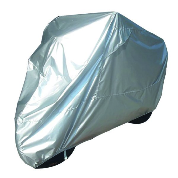 Bike It Motorcycle Rain Cover - Silver - Large Fits 750-1000cc