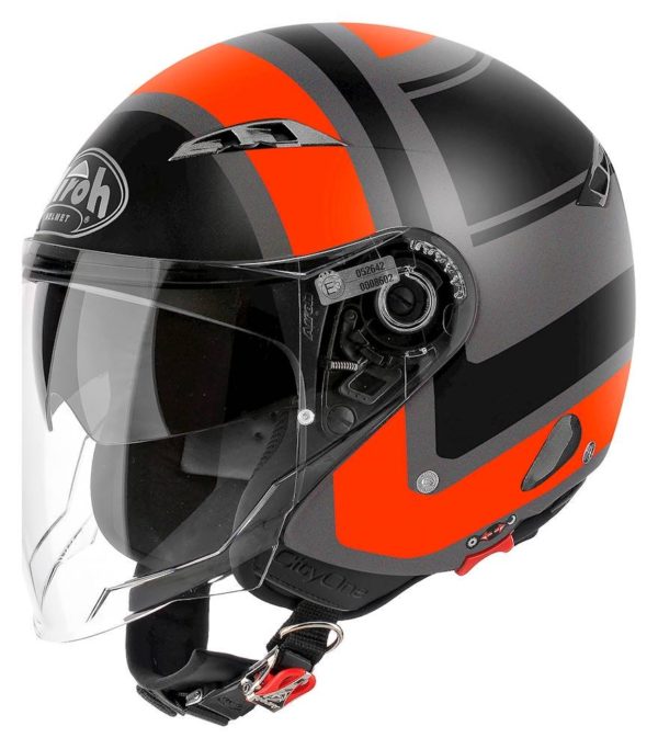 Airoh Helmet City One Jet - Wrap Orange Matt - M