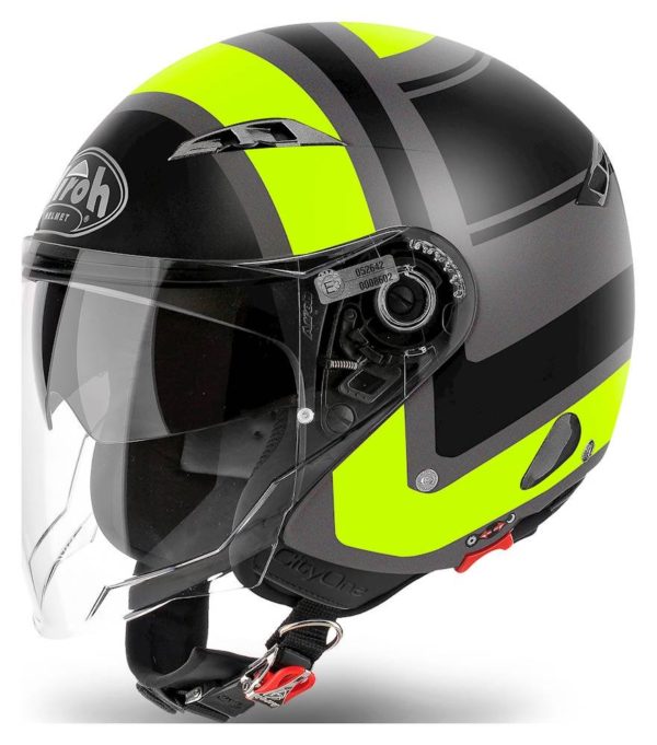 Airoh Helmet City One Jet - Wrap Yellow Matt - M