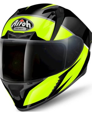 Airoh Valor Full Face Helmet - Eclipse Yellow Gloss - L