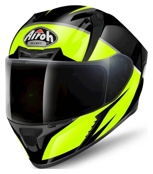 Airoh Valor Full Face Helmet - Eclipse Yellow Gloss - L