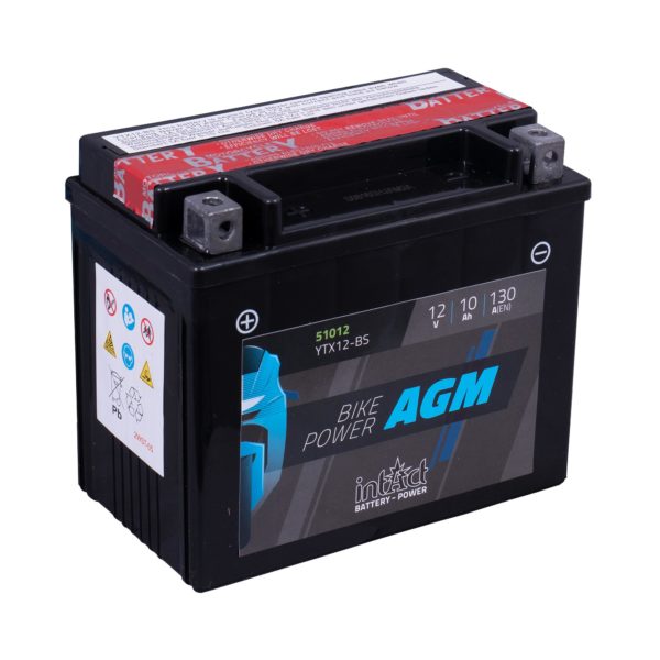 INTACT BIKE-POWER AGM BATTERY YTX12-BS