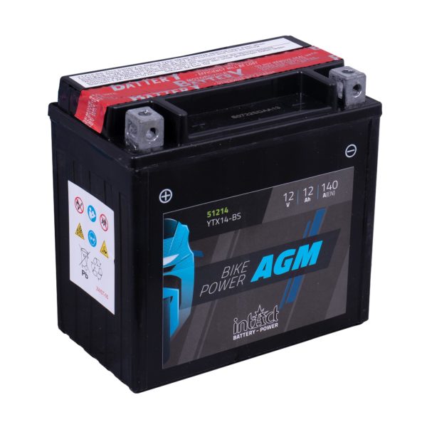 INTACT BIKE-POWER AGM BATTERY YTX14-BS