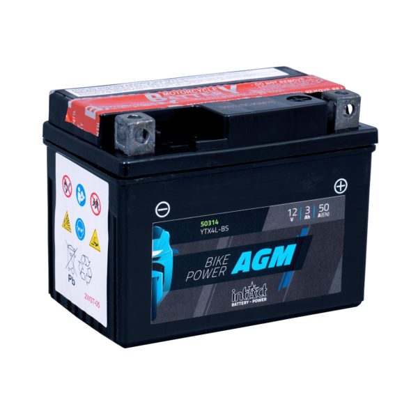 INTACT BIKE-POWER AGM BATTERY YTX4L-BS