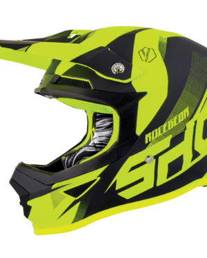 Shot Youth Furious MX Helmet Ultimate Neon Yellow - Kids Large