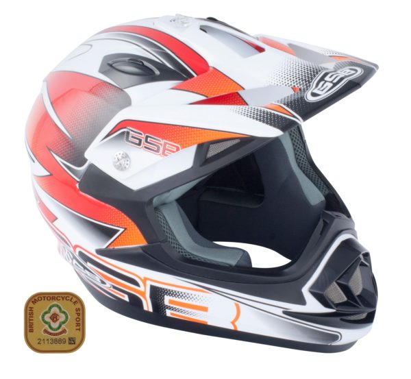 GSB XP-14B Adult MX Off Road Helmet Graphic Orange Gloss - Medium