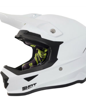 Shot Furious MX Helmet Solid White Gloss - L